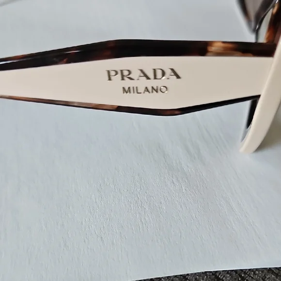 Prada Tortoise Shell and Cream Sunglasses